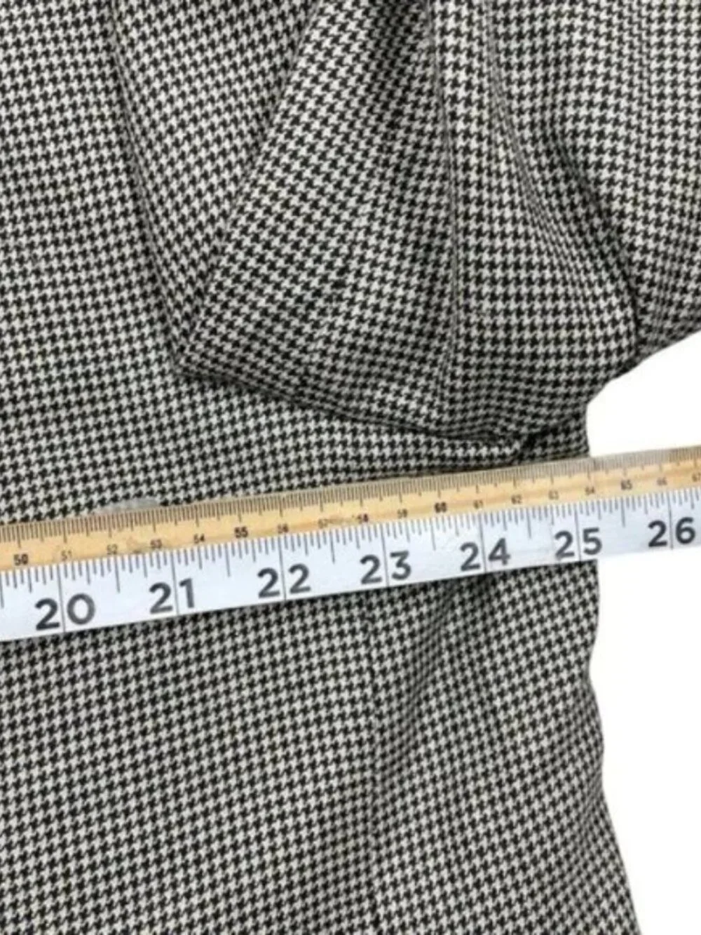 Ralph Lauren Silk Wool Men's 48 Long Houndstooth Blazer Jacket Sports Coat 48L
